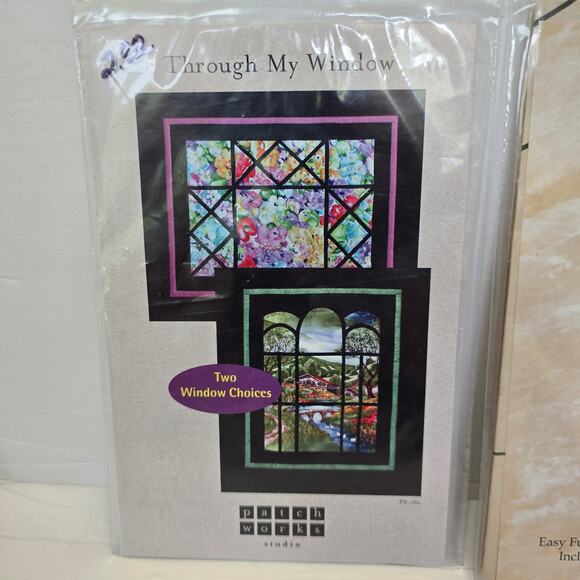 Patch Works Through My Window Designs by Edna Stained Glass Eagle Quilt Patterns - Picture 3 of 5